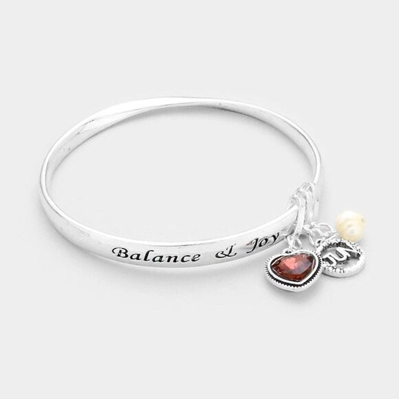 June Birthday Stone "Balance & Joy" Bracelet - Picture 4 of 6
